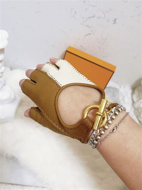 hermes fingerless gloves|genuine hermes mittens.